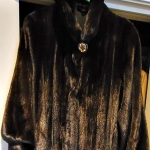 FULL LENGTH BLACKGLAMA MINK